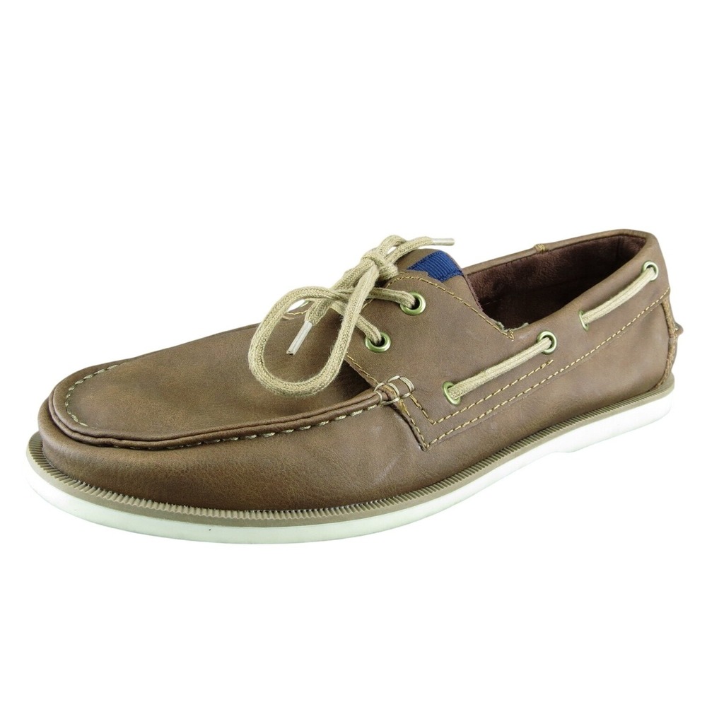 Sonoma Mitchelltan Men Boat Shoe Brown‎ Synthetic Lace Up Size 12 Medium